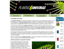 Tablet Screenshot of plantascarnivorasweb.com